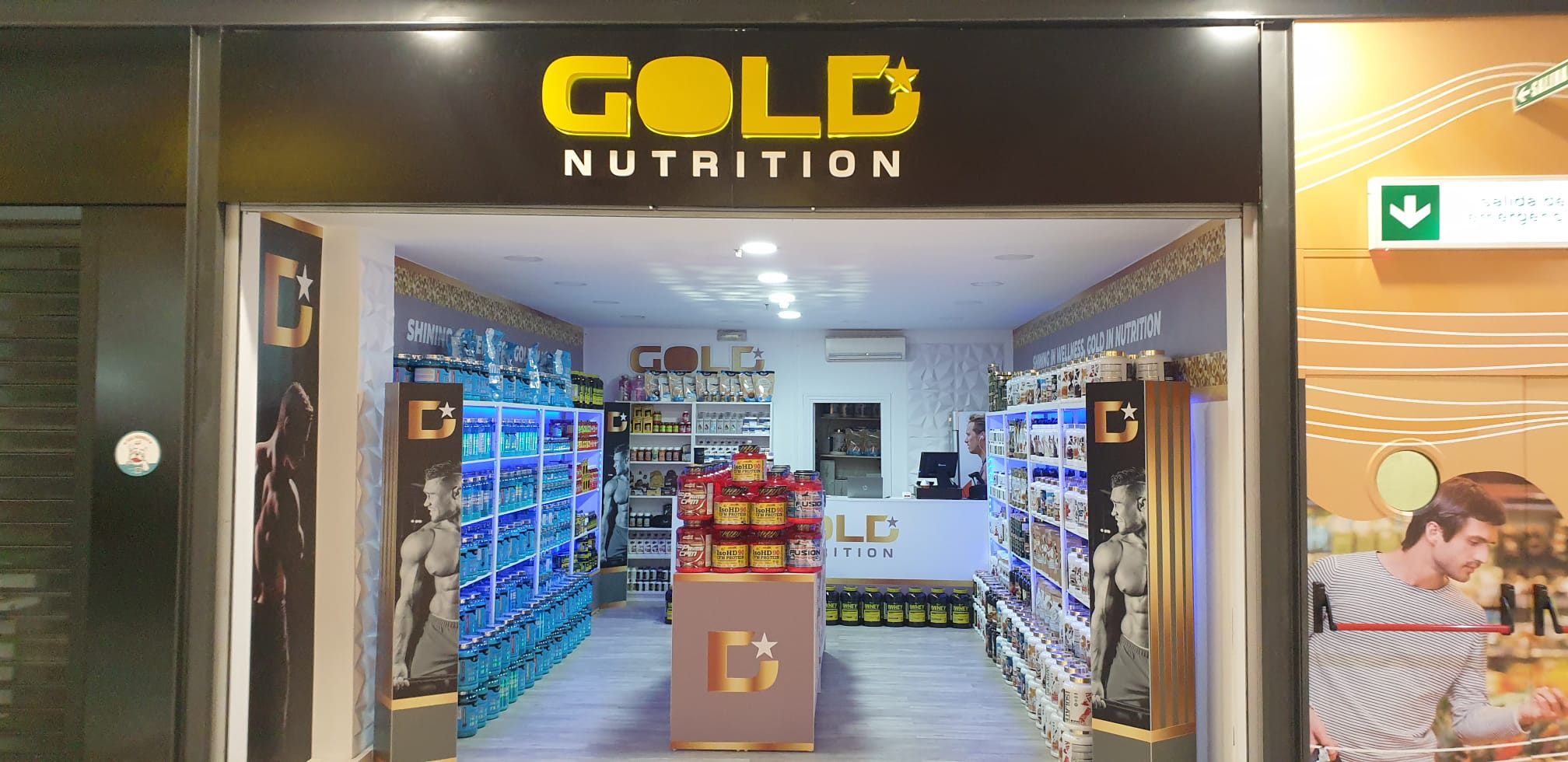 Proyecto de rotulación integral para tienda nutrición fitness